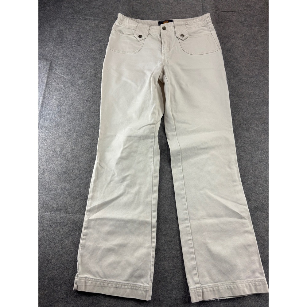 Route 66 Cream Corduroy Pants Womens 10 Straight Leg Button Pocket VTG 90s Rodeo